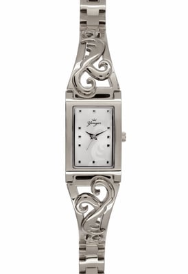 Yonger and Bresson Silver Watch with White Dial