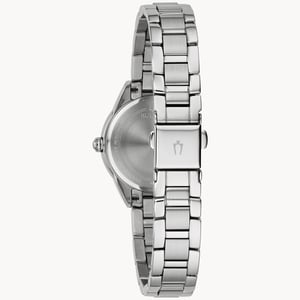Bulova Sutton Dames Zilveren Horloge 96P249