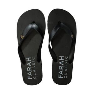 Men's Farah Shore Flip Flop Beach Shoe in Black