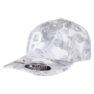 Puma Golf P110 Floral Pattern Snapback Grå Unisex Flex Fit Keps 023066 01