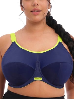 Energise Full Cup Side Support Sports Bra - Navy