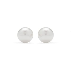 Luxent Sterling Zilver 925 Oorbellen met Witte Parel Afgewerkt in 18K Geel Goud - Danlug