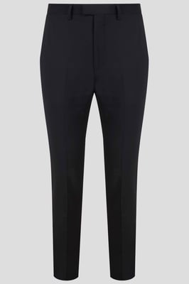Ellroy Skinny Fit Black Wool Trousers