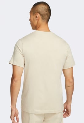 Nike Sportswear Club Mens T Shirt in Beige