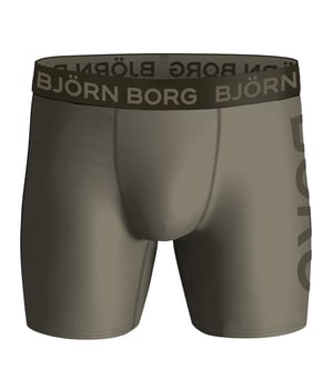 Björn Borg - 3 Pack Mens Performance Boxer Briefs | Sportunderkläder Shorts - Grön Mix