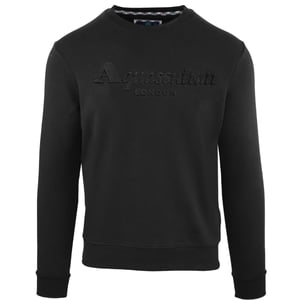 Aquascutum präglad varumärkeslogotyp svart sweatshirt