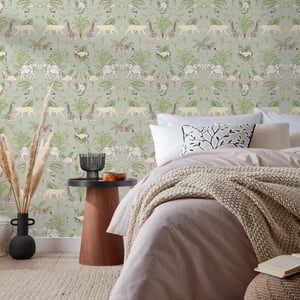 Serengeti Animal Printed Wallpaper