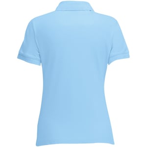 Fruit Of The Loom Womens Lady-Fit 65/35 Short Sleeve Polo Shirt (Sky Blue)