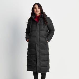 Cautley Womens Long Padded Jacket Black