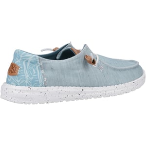 HEYDUDE Wendy Heathered Slub Tropical Kvinnors Blå Loafers