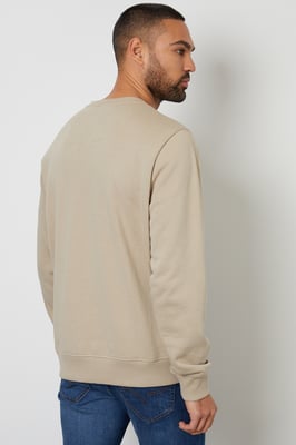 Stone Cotton Blend 'Satsuma' Crew Neck Sweatshirt