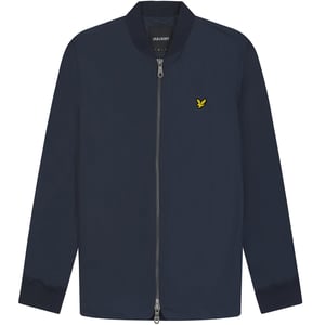 Marineblauw bomberjack met Lyle & Scott-merk