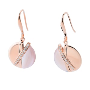 Orphelia 'Moragene' Dames 925 Sterling Zilveren Oorbellen - Roze ZO-7506/RG