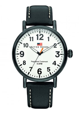 River Woods Sacramento herenhorloge Zwart RW420008