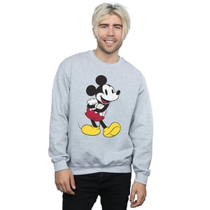 Disney Heren Klassiek Mickey Mouse Sweatshirt (Sportgrijs)