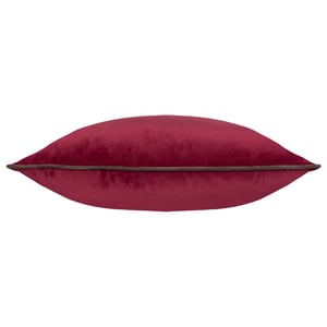 Paoletti Meridian Piped Velvet Cushion Cover