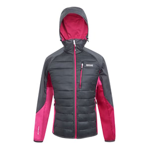 Regatta Andreson Pro Hybrid-jacka för dam/damer (Seal Grey/Flamingo Pink)
