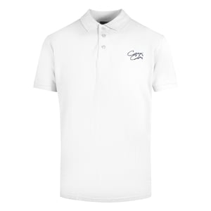 Cavalli Class Signature Logo White Polo Shirt