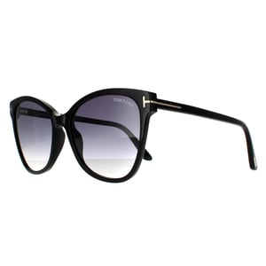 Tom Ford zonnebril ANI FT0844 01B Shiny Black Gray Gradient