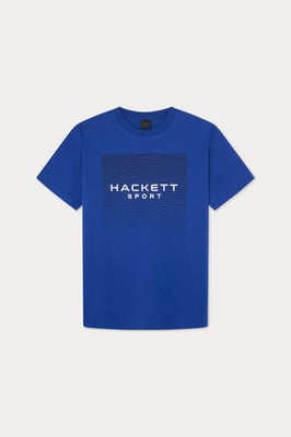 Hackett Sport Vector Graphic Short Sleeve T-shirt Cobalt Blue