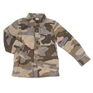 Camouflage shirt lange mouw 486055 jongen