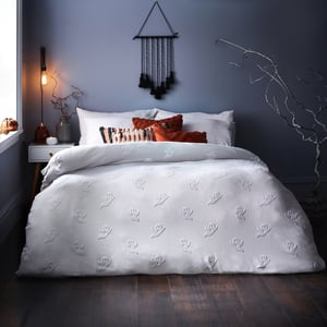 Friendly Ghost Tufted Duvet Cover Set