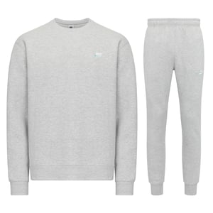 Nike Sportswear Men's Club Fleece Crew Neck Tracksuit Grey