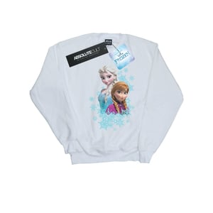Disney Meisjes Frozen Elsa en Anna Zussen Sweatshirt (Wit)