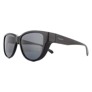 Polaroid suncovers vierkante unisex zwart grijze gepolariseerde zonnebril
