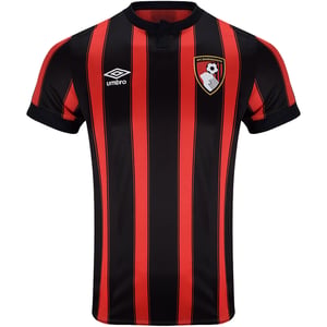 Umbro Kinder/Kids 23/24 AFC Bournemouth thuistrui (Zwart/Rood)