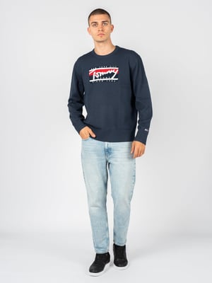Tommy Jeans Pullover Herr Blå