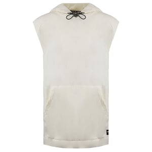 Supra Logo Ärmlös Pullover Cream Herr Bomull Hoodie 102171 036
