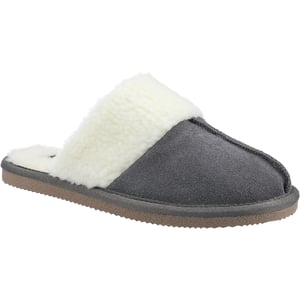 Hush Puppies Womens/Ladies Arianna Suede Slippers (Grey)