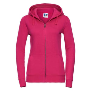 Russell Womens/Ladies Authentic Full Zip Hoodie (Fuchsia)