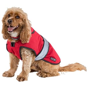 Trespass Duke Väderbeständig hundjacka med löstagbar innerfleece (Röd)