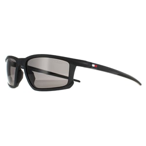 Tommy Hilfiger Rectangle Mens Matte Black Grey Polarised  TH 1914/S