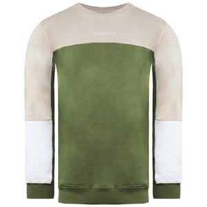 Devote Londen Heren Olijf Nude Sweater
