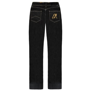 Emporio Armani J33 Regular Fit Jeans med vida ben för kvinnor