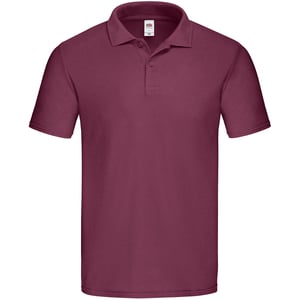 Fruit of the Loom Heren Origineel Piqué Poloshirt (Bourgondië)