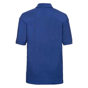 Russell Poloshirt van katoen voor kinderen (Helder Koningsblauw)