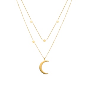 Luxenter Monil collier 18k goud afwerking