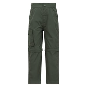 Mountain Warehouse Kinder/Kinder afritsbare actieve broek (Kaki Groen)