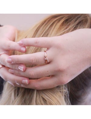 Luminous Bow ring - Oostenrijks kristal