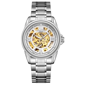 Handmonterad Anthony James Limited Edition Skeleton Stål Herrklocka