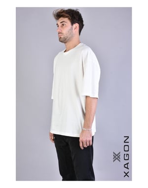 Xagon T-shirt Över Men's Off-White