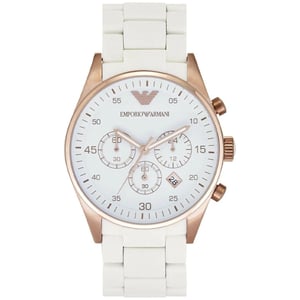 Emporio Armani AR5920 Sportivo-klocka för damer Vit