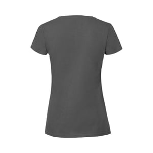 Fruit Of The Loom Vrouwen / Dames Ringgesponnen Premium T-Shirt (Pencil Grijs)