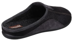 Cotswold Westwell Stoffen Heren Zwarte Pantoffels