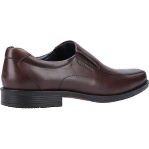 Hush Puppies Brody Leren Heren Chocoladebruine Instapschoenen