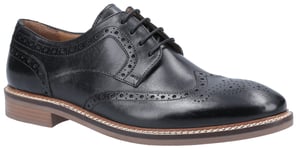 Hush Puppies Bryson Läder Herrsvarta Brogueskor